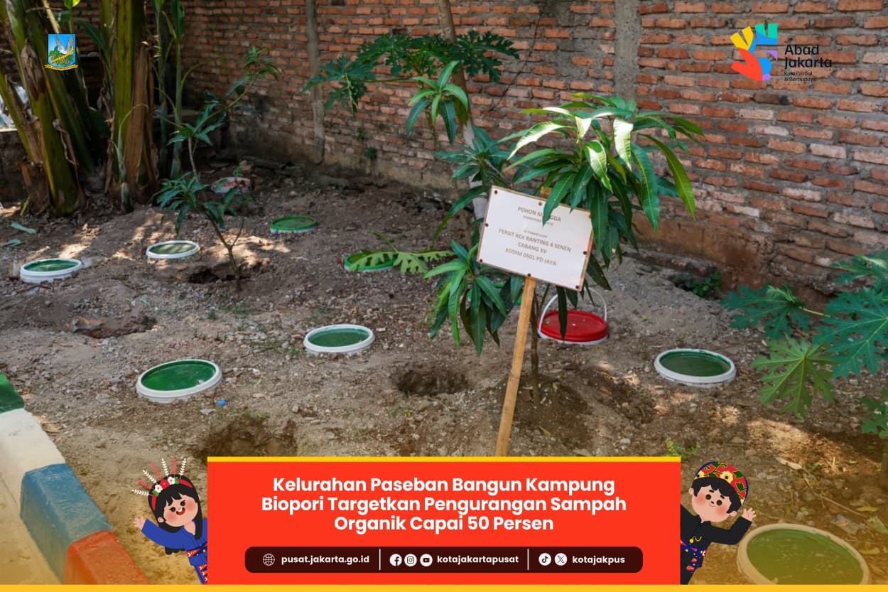 Kelurahan Paseban Bangun Kampung Biopori Targetkan Pengurangan Sampah Organik Capai 50 Persen