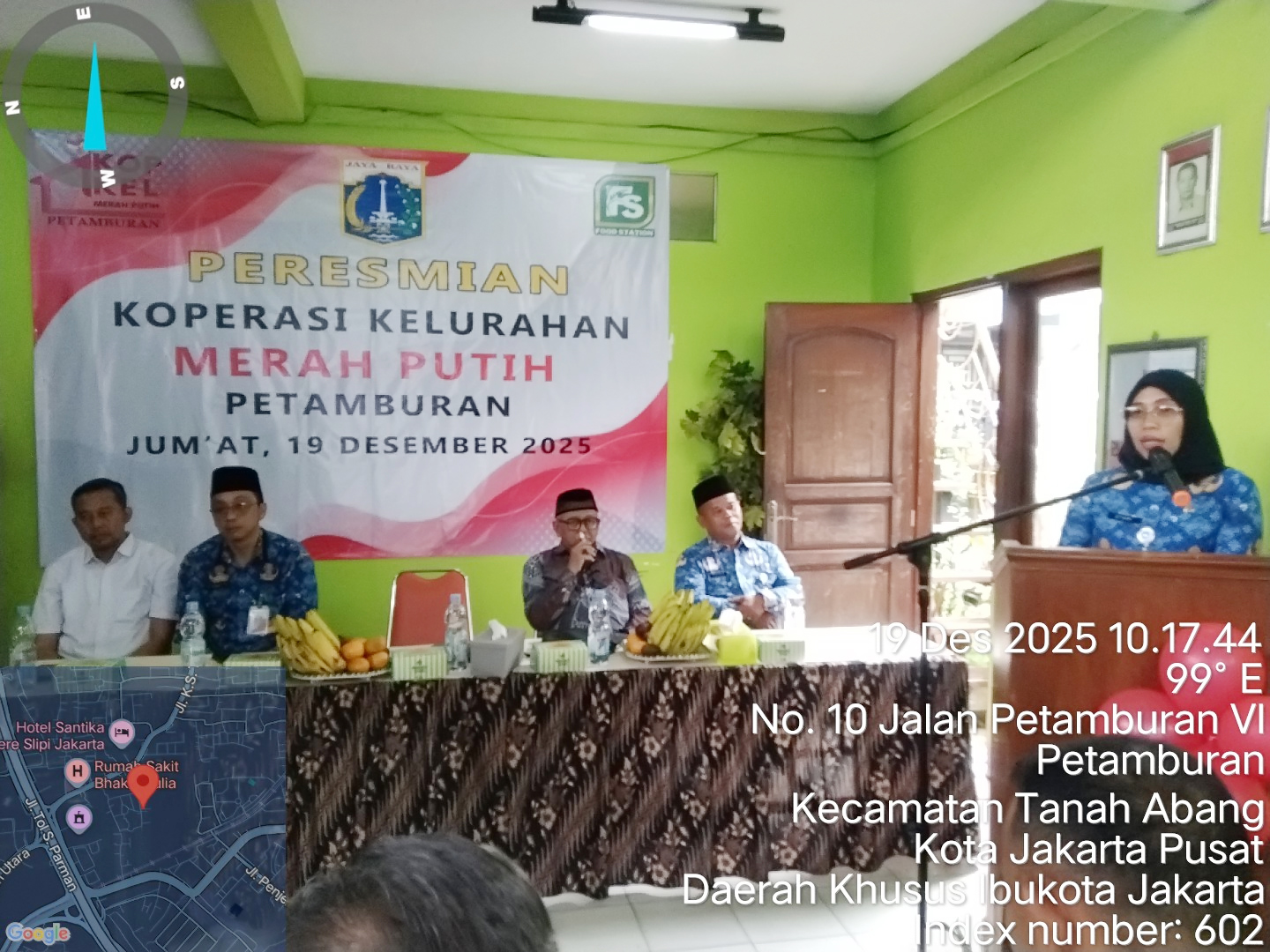 Koperasi Kelurahan Merah Putih Petamburan di Pos RW 06 Diresmikan