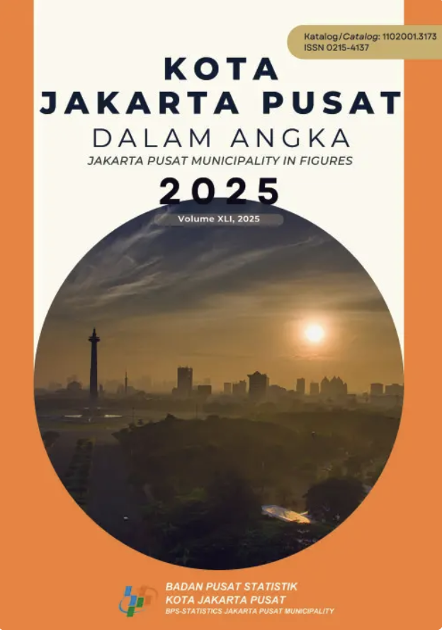 Cover of Kota Jakarta Pusat Dalam Angka 2025